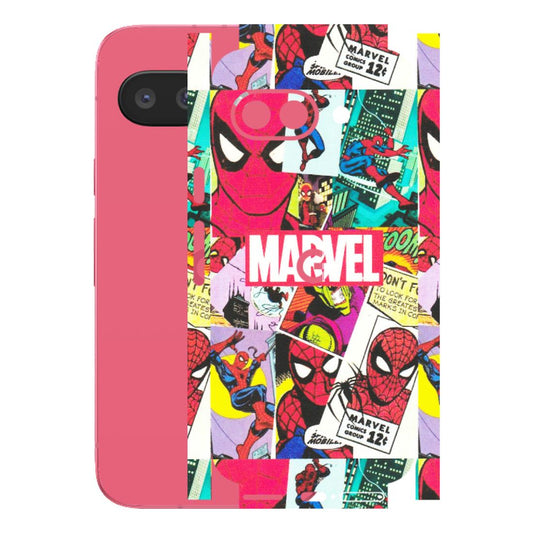 Google Pixel Phone Skins (All Models) - Marvel Comic Spiderman Grafitti - Matte Finish (M-72) Google Pixel 9A
