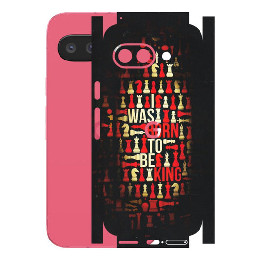 Google Pixel Phone Skins (All Models) - Born To Be King - Matte Finish (M-73) Google Pixel 9A