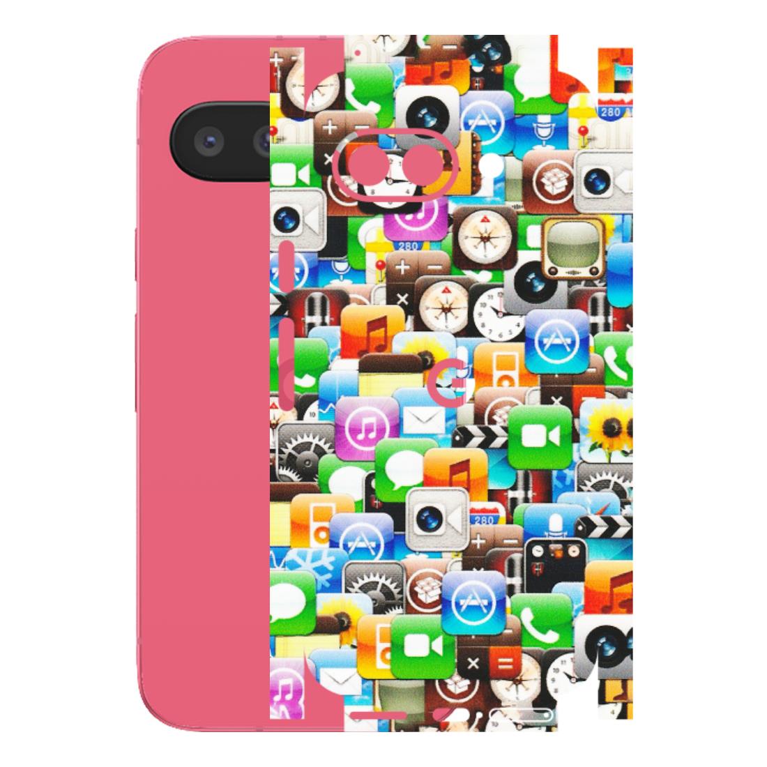 Google Pixel Phone Skins (All Models) - All Apple Icons - Matte Finish (M-93) Google Pixel 9A