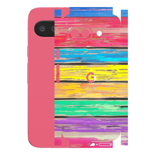 Google Pixel Phone Skins (All Models) - Multi Colour Wooden Wall - Matte Finish (M-96) Google Pixel 9A