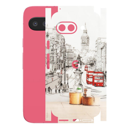 Google Pixel Phone Skins (All Models) - London Street - Transparent Finish (T-02) Google Pixel 9A