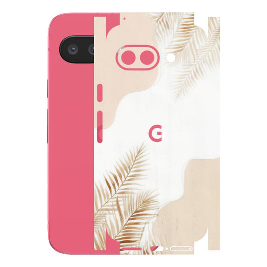 Google Pixel Phone Skins (All Models) - Gold Petals Abstract - Transparent Finish (T-08) Google Pixel 9A
