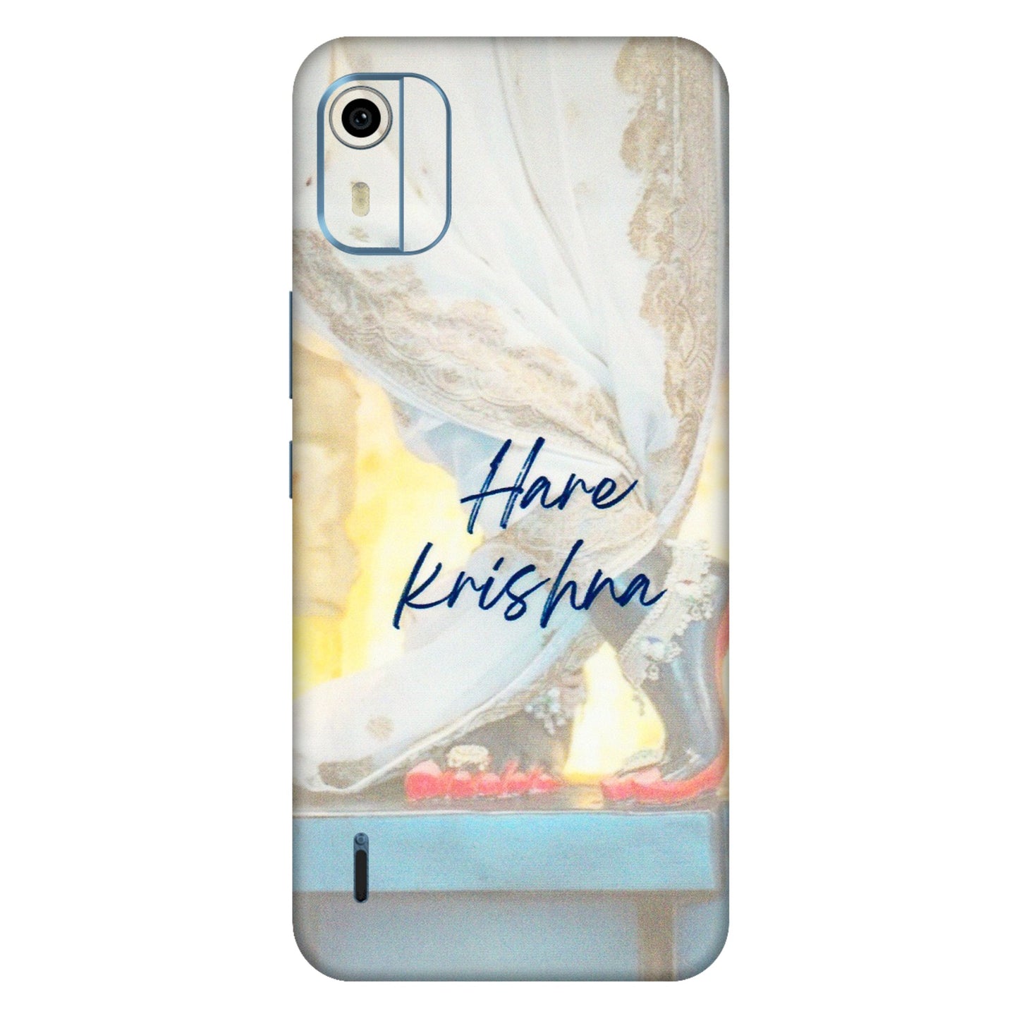 HMD NOKIA Phone Skins (All Models) - Hare Krishna - 3D Embossed Finish (L-03) HMD Nokia C12 Pro