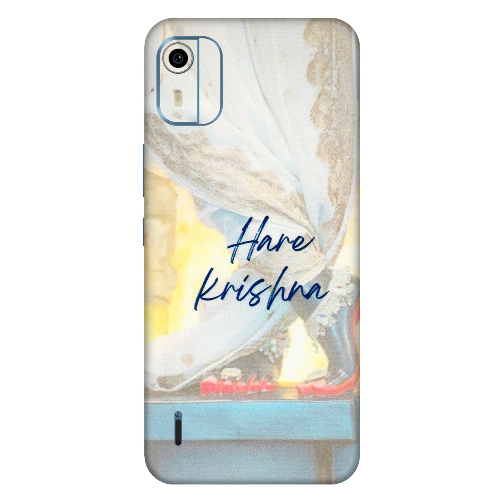 HMD NOKIA Phone Skins (All Models) - Hare Krishna - 3D Embossed Finish (L-03) HMD Nokia C12 Pro