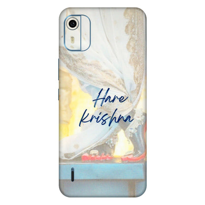 HMD NOKIA Phone Skins (All Models) - Hare Krishna - 3D Embossed Finish (L-03) HMD Nokia C12 Pro