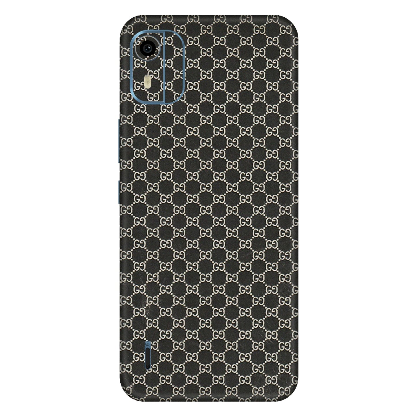 HMD NOKIA Phone Skins (All Models) - Black G Print - 3D Embossed Finish (L-109) HMD Nokia C12 Pro