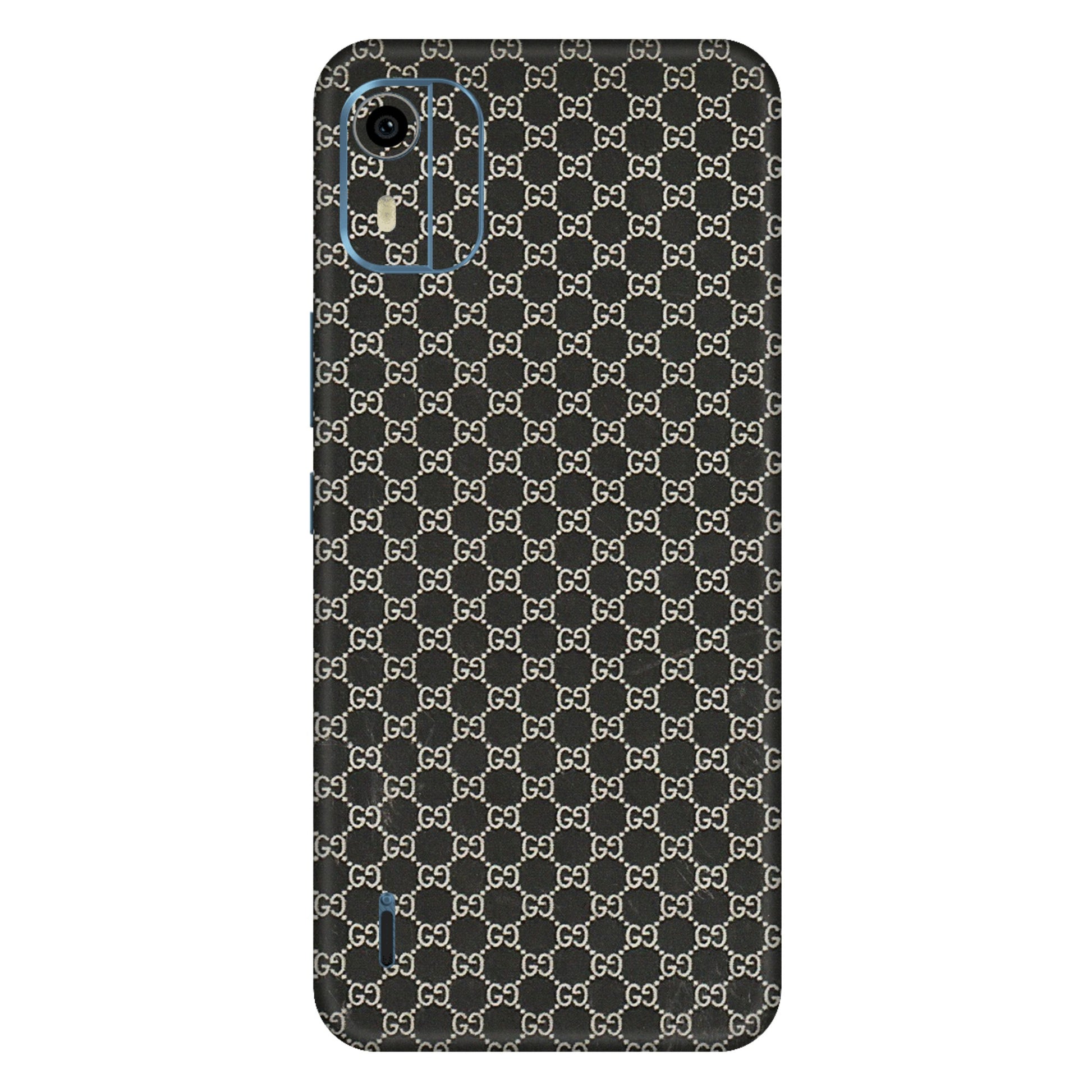 HMD NOKIA Phone Skins (All Models) - Black G Print - 3D Embossed Finish (L-109) HMD Nokia C12 Pro