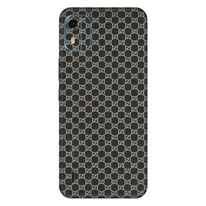 HMD NOKIA Phone Skins (All Models) - Black G Print - 3D Embossed Finish (L-109) HMD Nokia C12 Pro