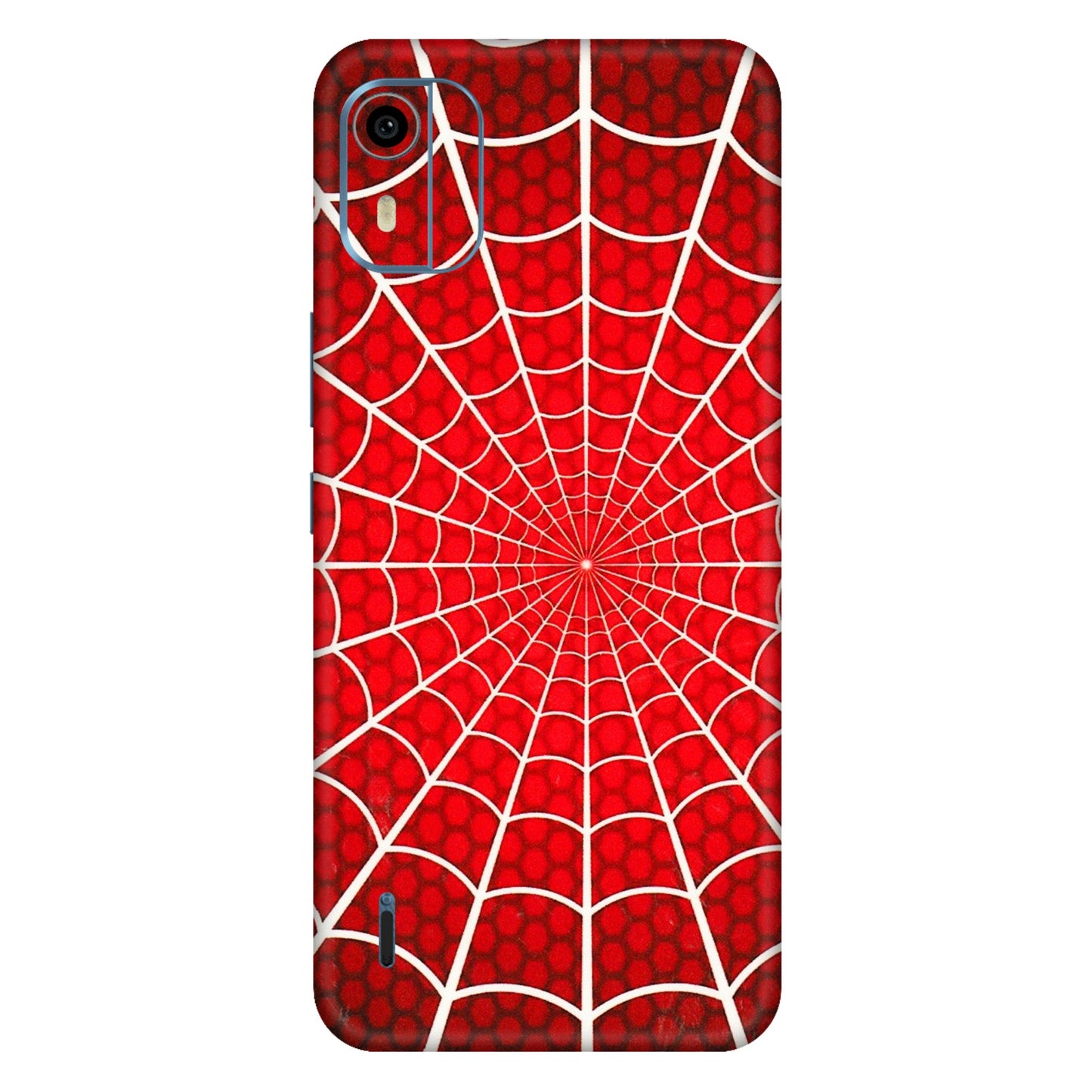 HMD NOKIA Phone Skins (All Models) - Classic Spidey Web - 3D Embossed Finish (L-115) HMD Nokia C12 Pro
