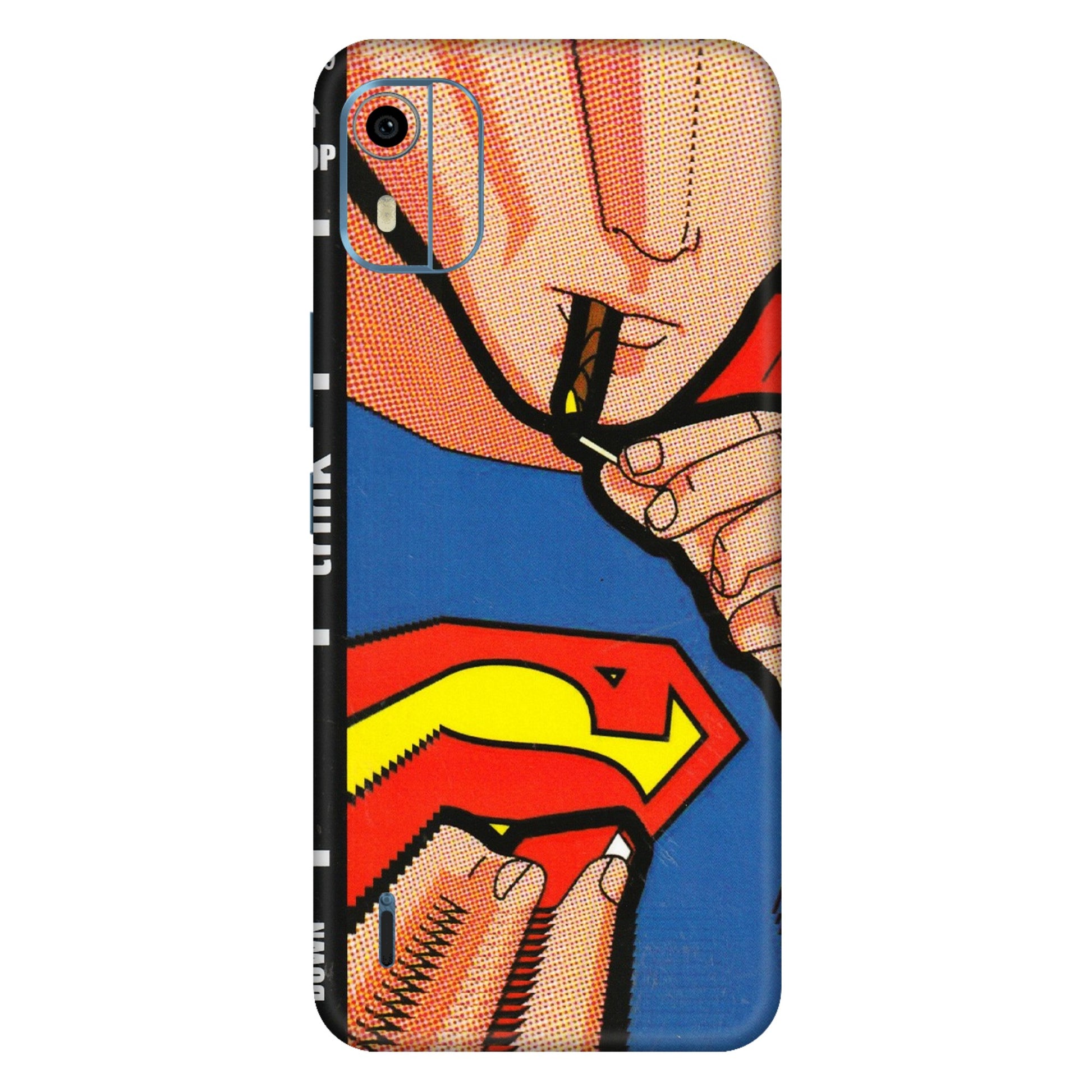 HMD NOKIA Phone Skins (All Models) - Superman Sutta - 3D Embossed Finish (L-130) HMD Nokia C12 Pro