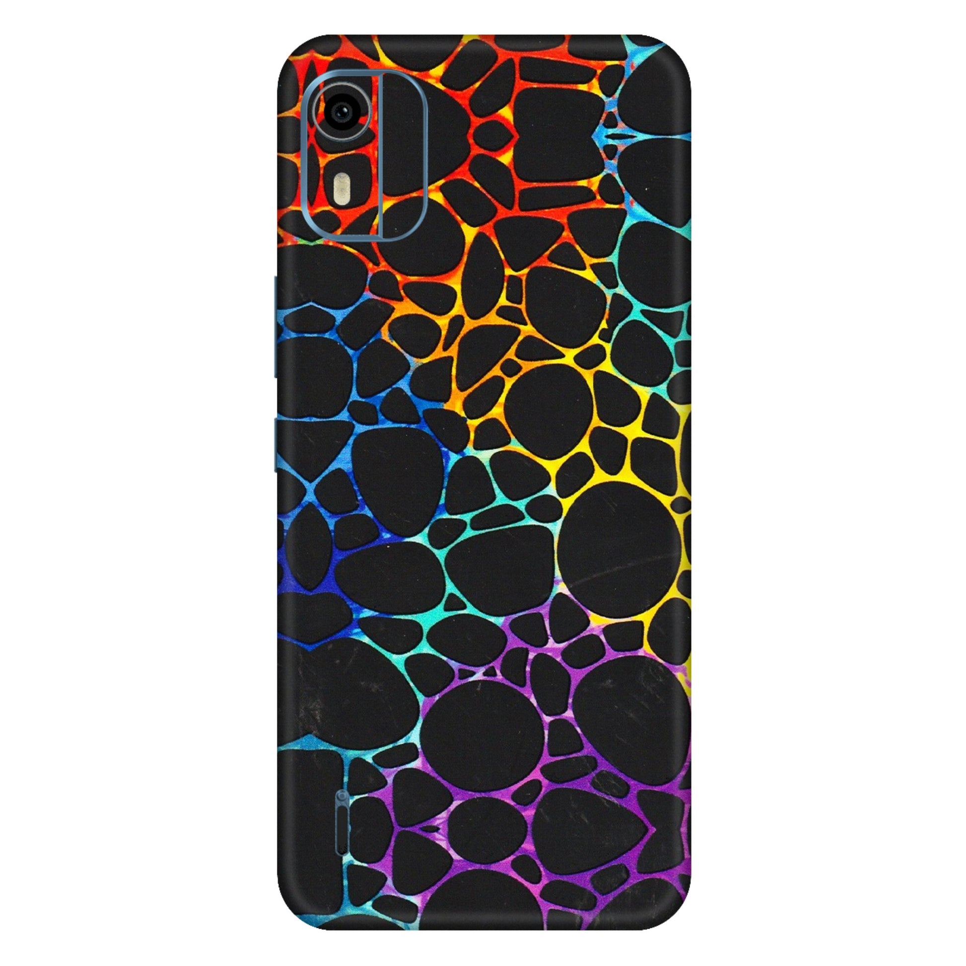 HMD NOKIA Phone Skins (All Models) - Abstract Art MultiColour - 3D Embossed Finish (L-133) HMD Nokia C12 Pro