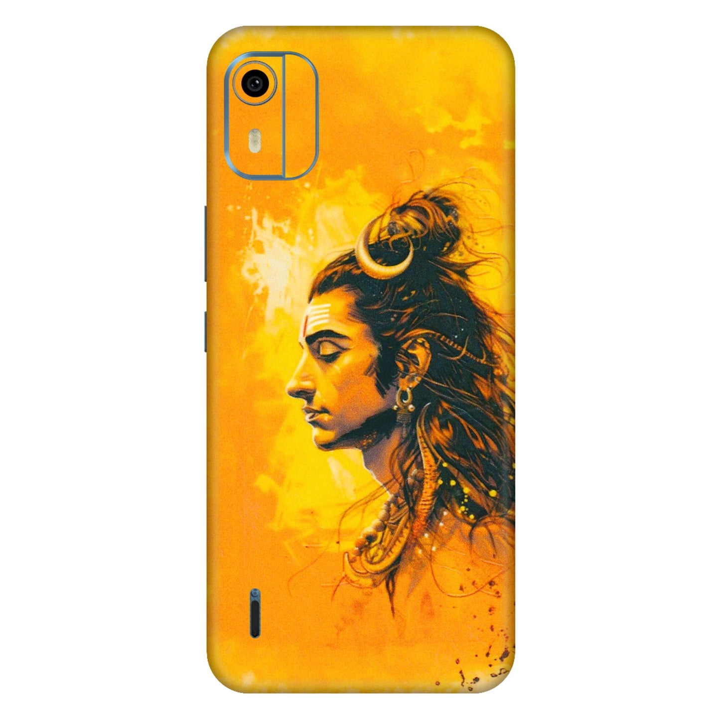 HMD NOKIA Phone Skins (All Models) - Shiv Shakti - 3D Embossed Finish (L-14) HMD Nokia C12 Pro