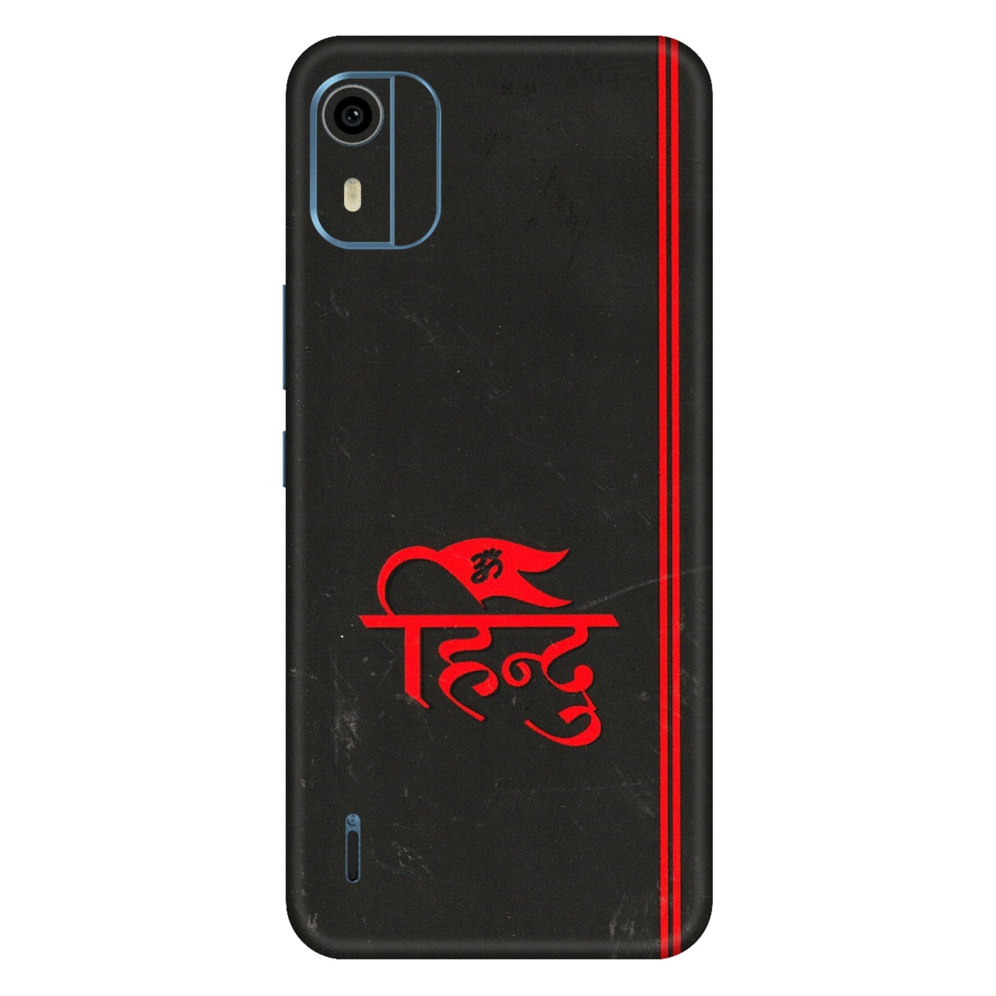 HMD NOKIA Phone Skins (All Models) - Hindu Black - 3D Embossed Finish (L-153) HMD Nokia C12 Pro