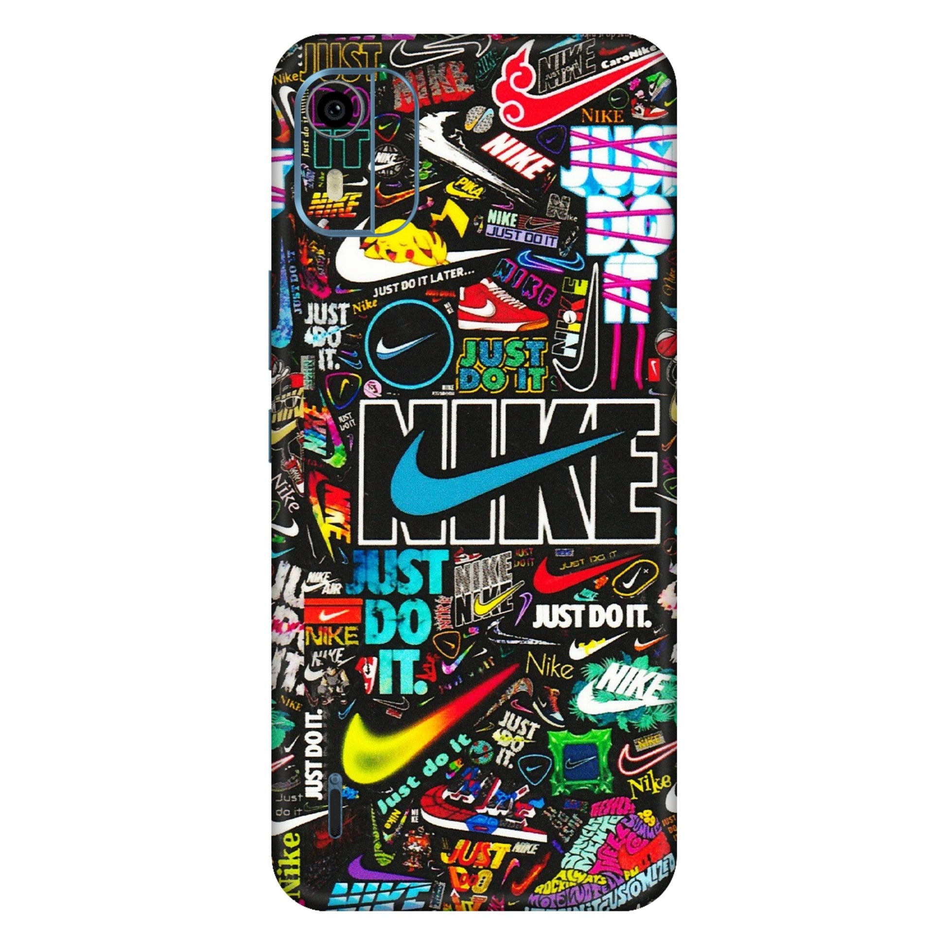 HMD NOKIA Phone Skins (All Models) - Just Do It Doodles - 3D Embossed Finish (L-166) HMD Nokia C12 Pro
