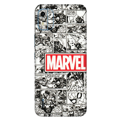 HMD NOKIA Phone Skins (All Models) - Marvel Comic - 3D Embossed Finish (L-171) HMD Nokia C12 Pro