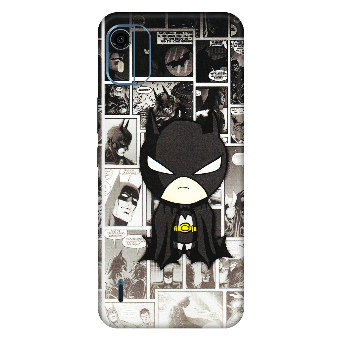 HMD NOKIA Phone Skins (All Models) - Toon Batman - 3D Embossed Finish (L-182) HMD Nokia C12 Pro