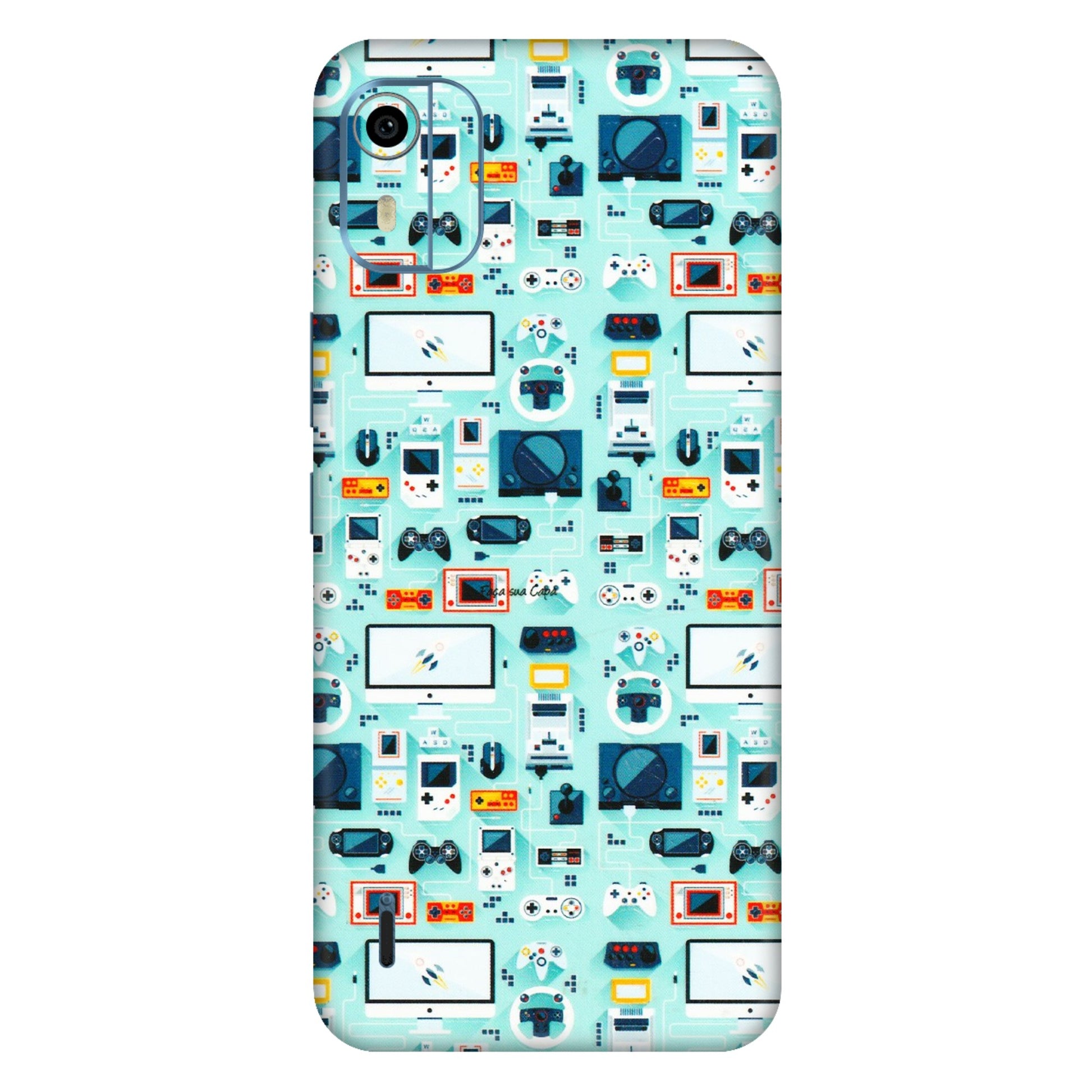 HMD NOKIA Phone Skins (All Models) - Gadgets Doodle - 3D Embossed Finish (L-184) HMD Nokia C12 Pro