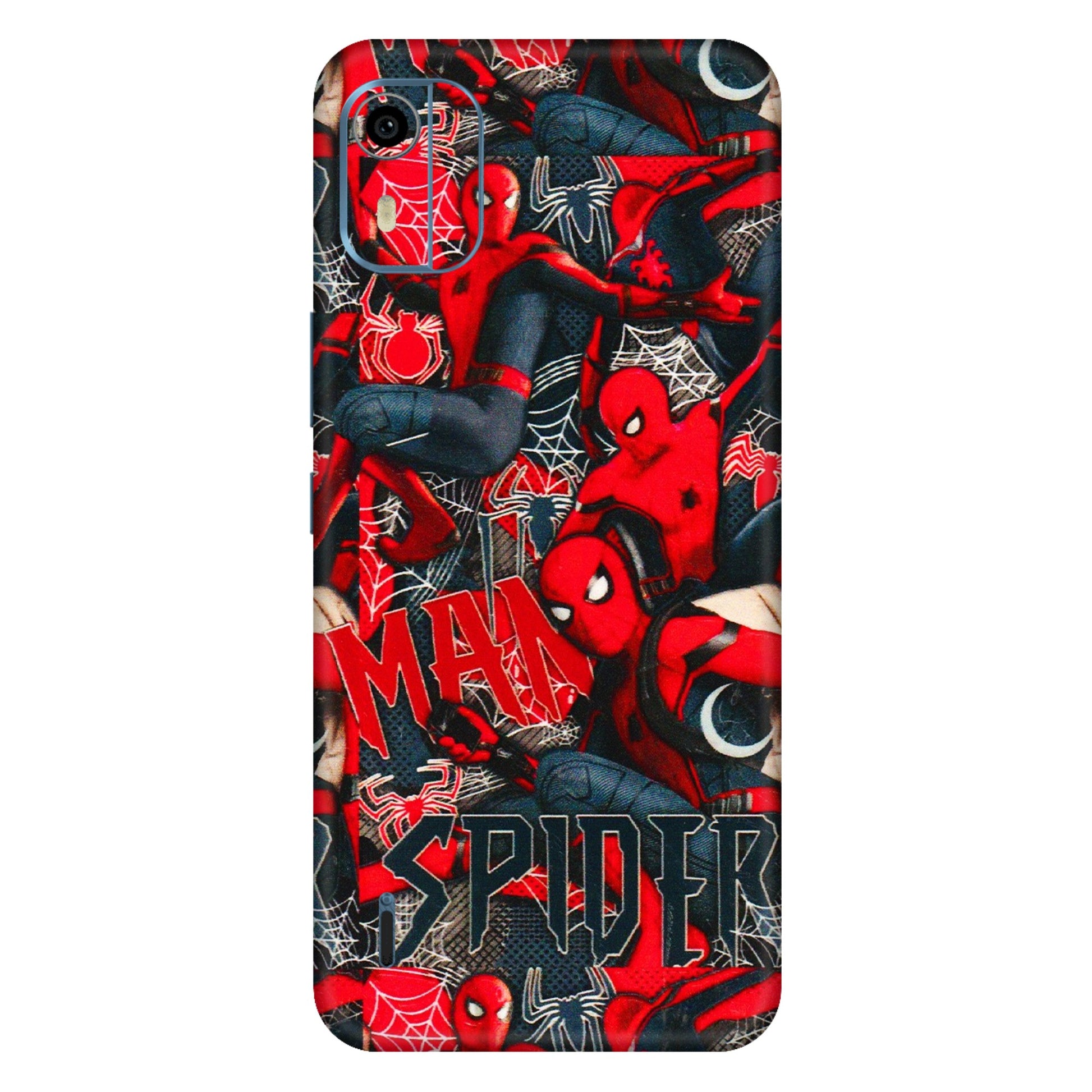 HMD NOKIA Phone Skins (All Models) - SpiderMan Cool - 3D Embossed Finish (L-188) HMD Nokia C12 Pro