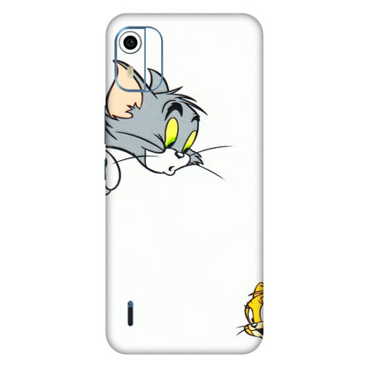 HMD NOKIA Phone Skins (All Models) - Cute Tom And Jerry - 3D Embossed Finish (L-220) HMD Nokia C12 Pro