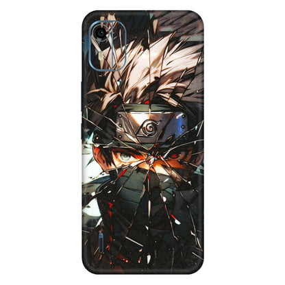 HMD NOKIA Phone Skins (All Models) - Kakashi Shattered Glass Effect - 3D Embossed Finish (L-237) HMD Nokia C12 Pro