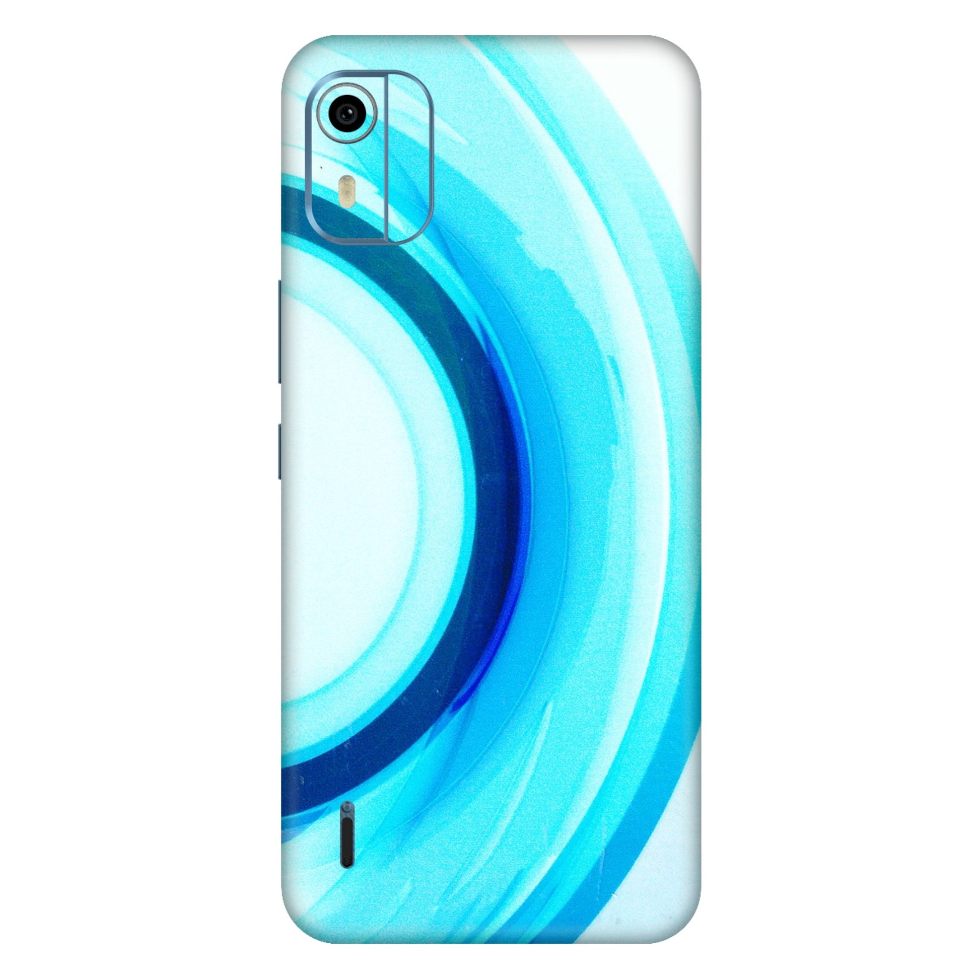 HMD NOKIA Phone Skins (All Models) - The Blue Curve - 3D Embossed Finish (L-244) HMD Nokia C12 Pro