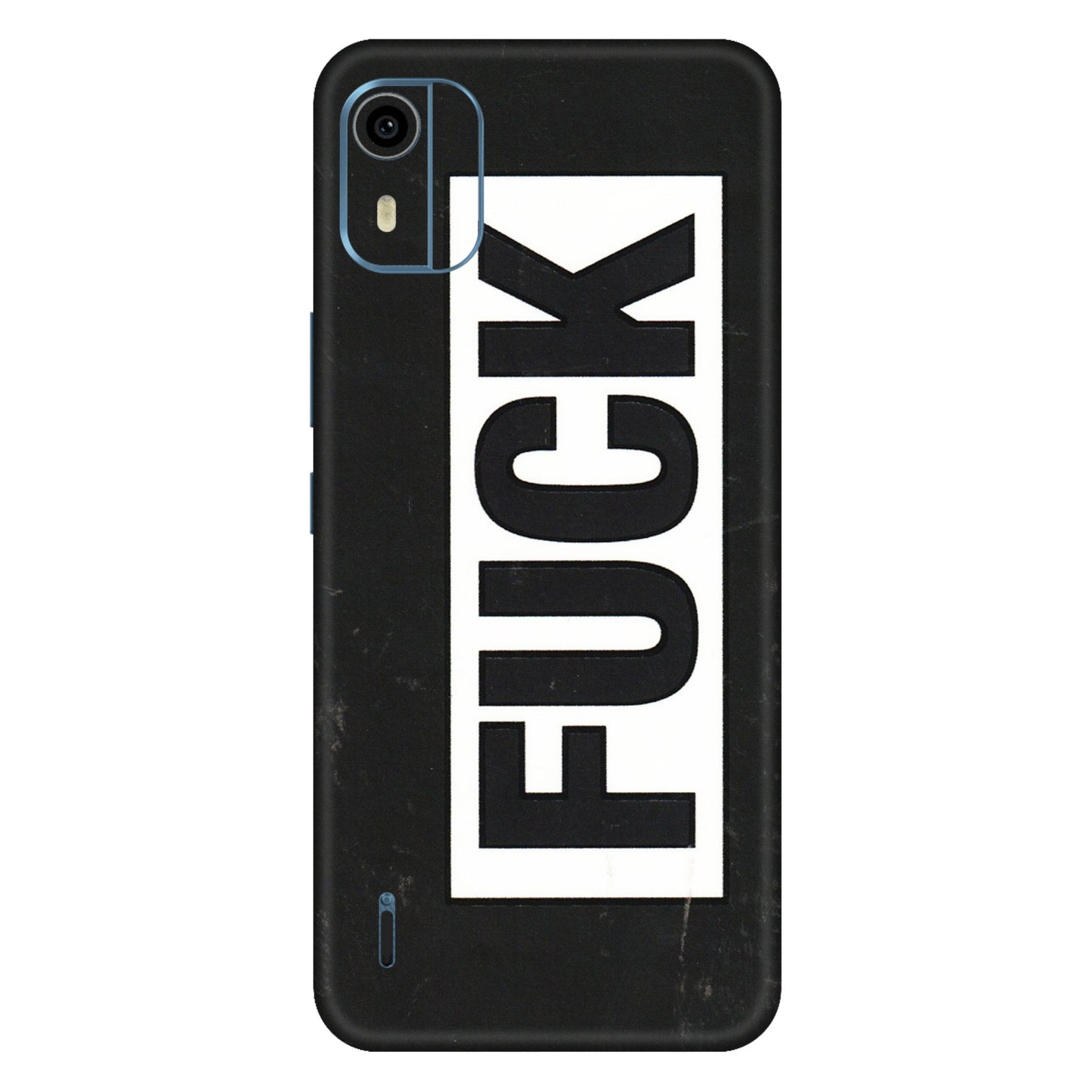 HMD NOKIA Phone Skins (All Models) - The F Word - 3D Embossed Finish (L-255) HMD Nokia C12 Pro