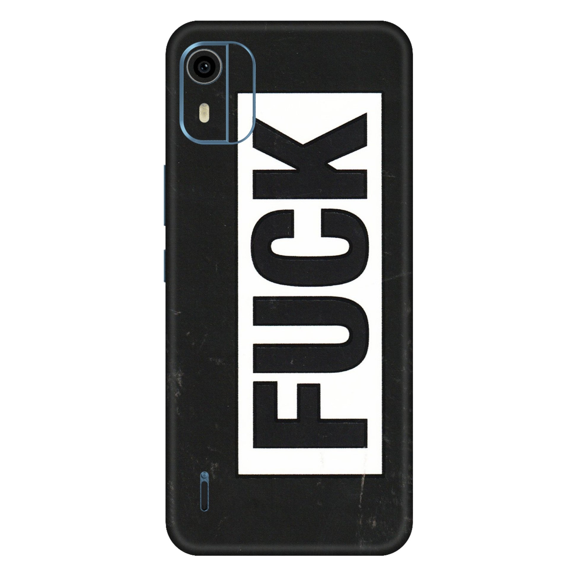 HMD NOKIA Phone Skins (All Models) - The F Word - 3D Embossed Finish (L-255) HMD Nokia C12 Pro