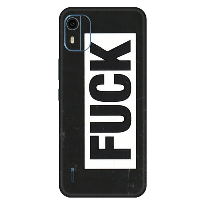 HMD NOKIA Phone Skins (All Models) - The F Word - 3D Embossed Finish (L-255) HMD Nokia C12 Pro