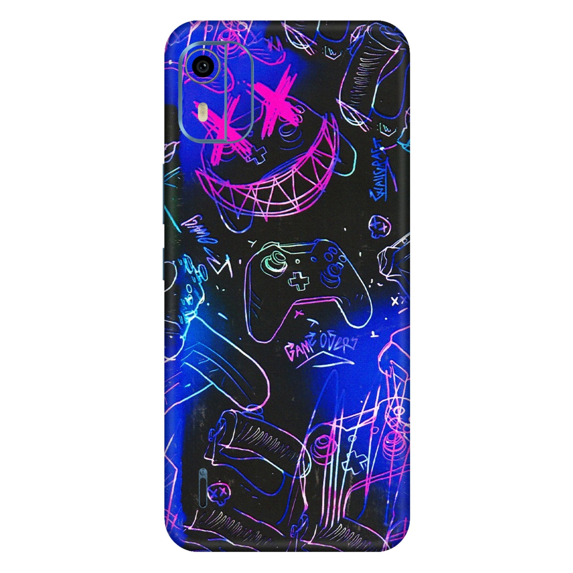 HMD NOKIA Phone Skins (All Models) - Gamers Paradise - 3D Embossed Finish (L-258) HMD Nokia C12 Pro