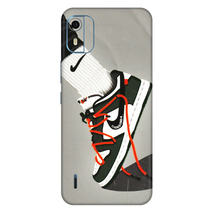 HMD NOKIA Phone Skins (All Models) - New Grey Sneaker - 3D Embossed Finish (L-261) HMD Nokia C12 Pro