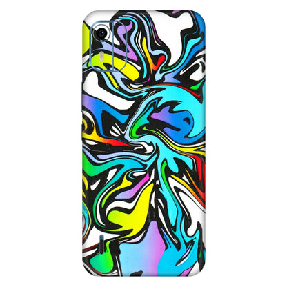 HMD NOKIA Phone Skins (All Models) - Abstract Colour Paints - 3D Embossed Finish (L-271) HMD Nokia C12 Pro