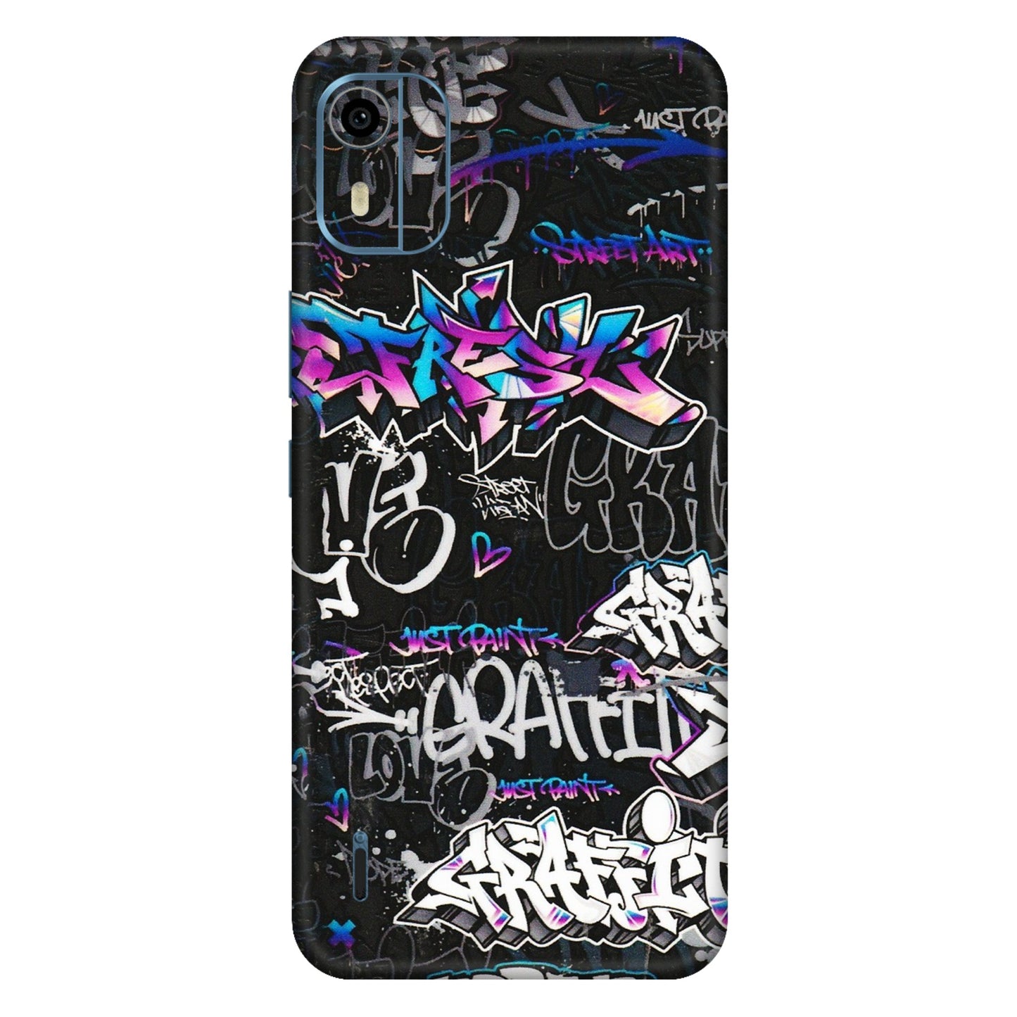 HMD NOKIA Phone Skins (All Models) - Graffiti Killer - 3D Embossed Finish (L-274) HMD Nokia C12 Pro