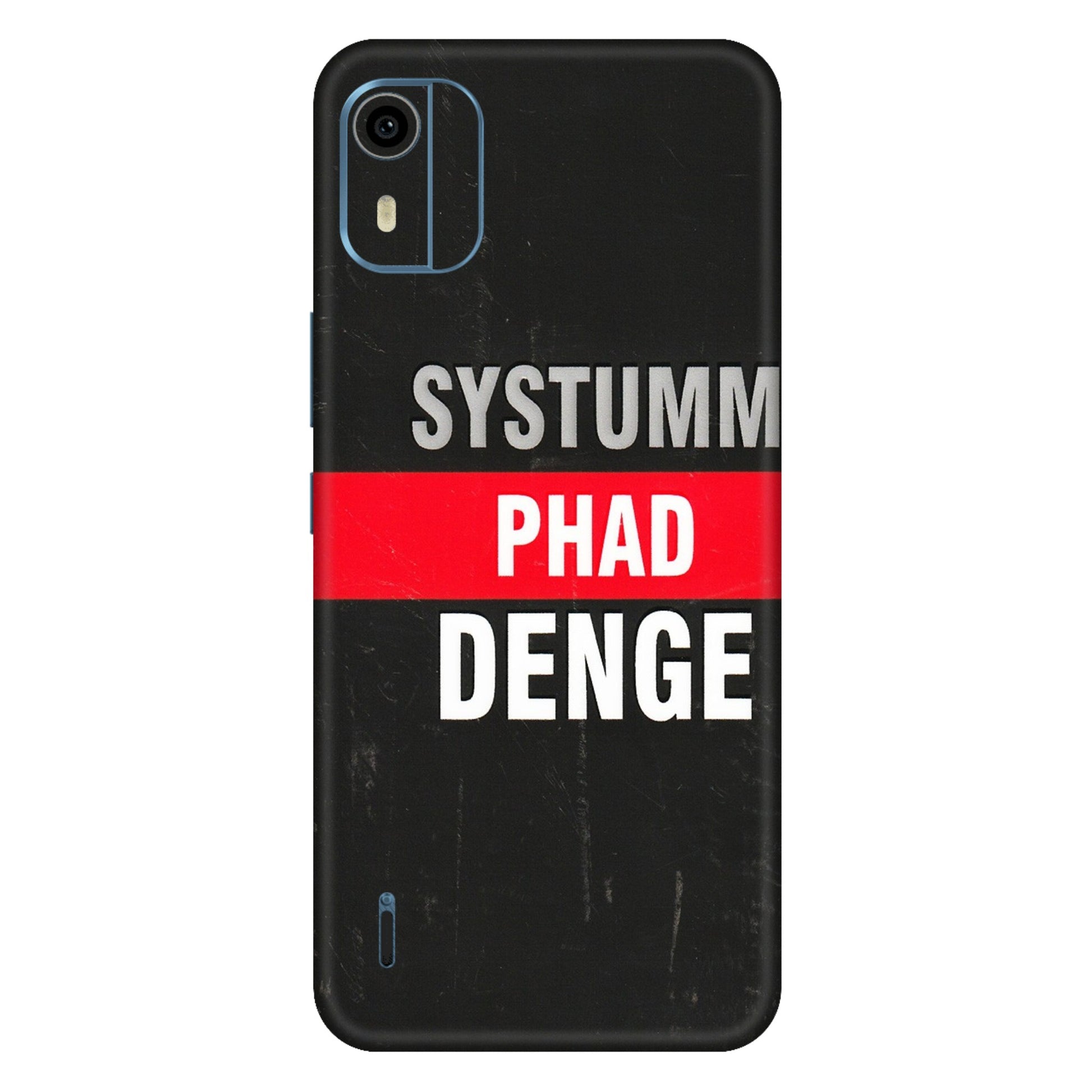 HMD NOKIA Phone Skins (All Models) - Systumm Phad Denge - 3D Embossed Finish (L-278) HMD Nokia C12 Pro