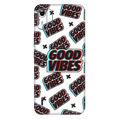 HMD NOKIA Phone Skins (All Models) - Good Vibes - 3D Embossed Finish (L-282) HMD Nokia C12 Pro