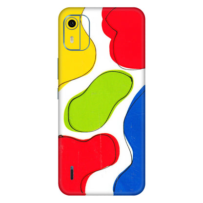 HMD NOKIA Phone Skins (All Models) - RGB Colour Paint - 3D Embossed Finish (L-284) HMD Nokia C12 Pro