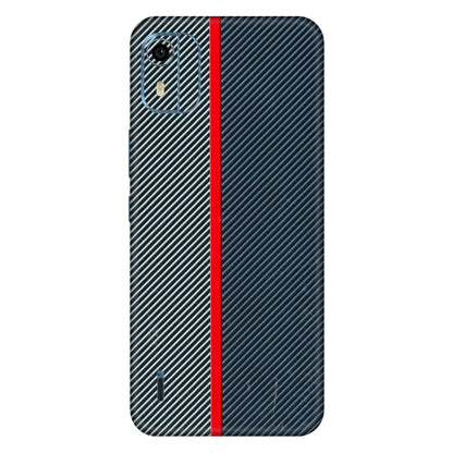 HMD NOKIA Phone Skins (All Models) - Blue Sober Lines - 3D Embossed Finish (L-305) HMD Nokia C12 Pro