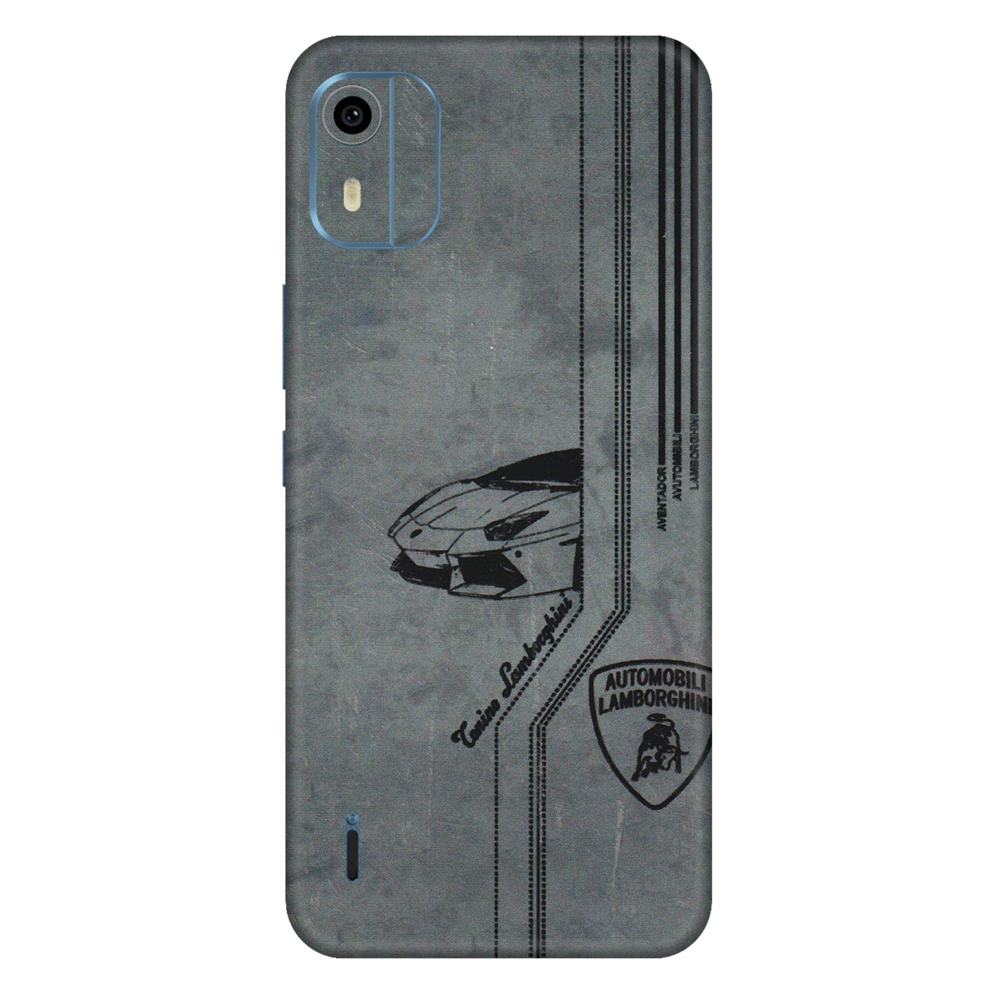 HMD NOKIA Phone Skins (All Models) - New Lamborgini Aventador - 3D Embossed Finish (L-321) HMD Nokia C12 Pro