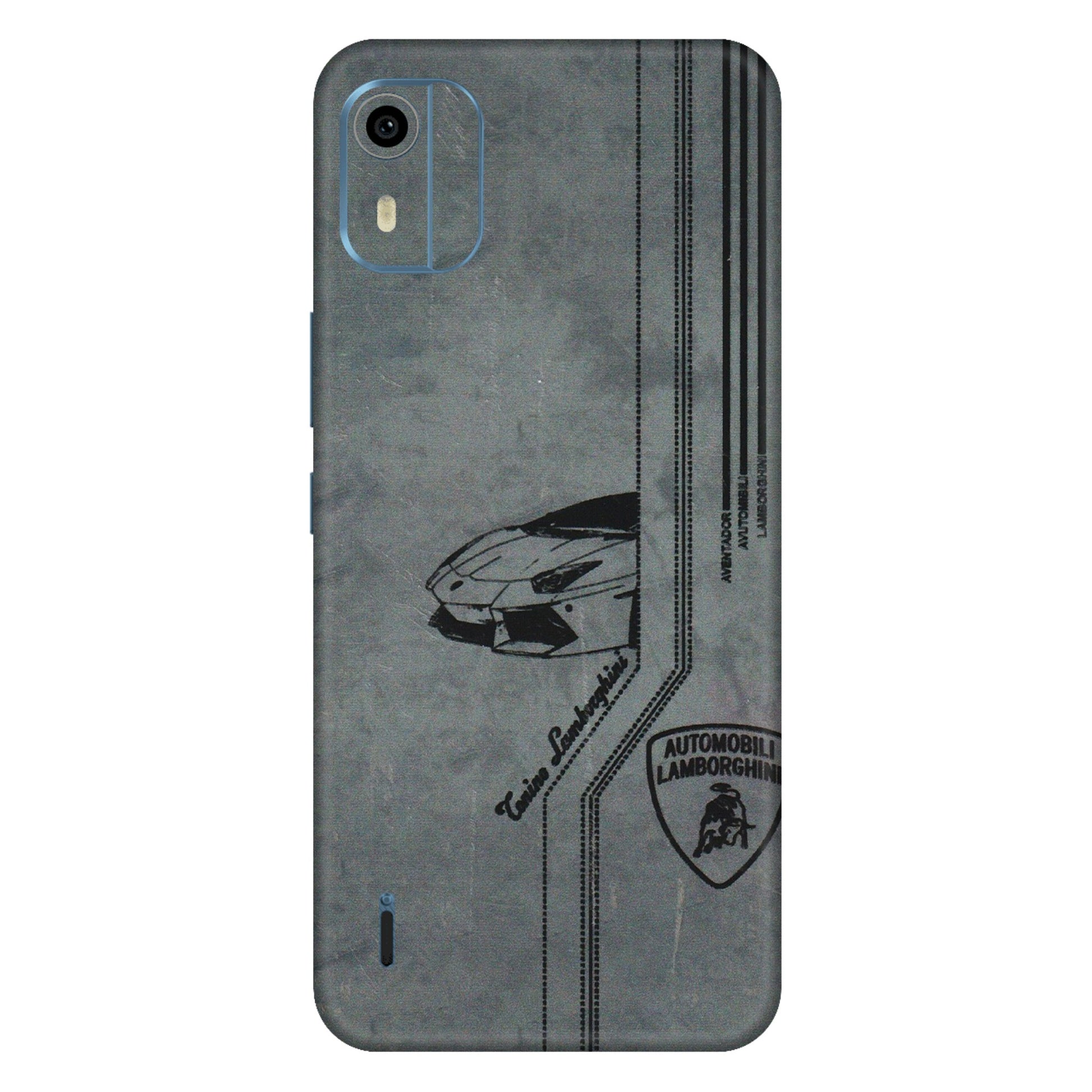 HMD NOKIA Phone Skins (All Models) - New Lamborgini Aventador - 3D Embossed Finish (L-321) HMD Nokia C12 Pro