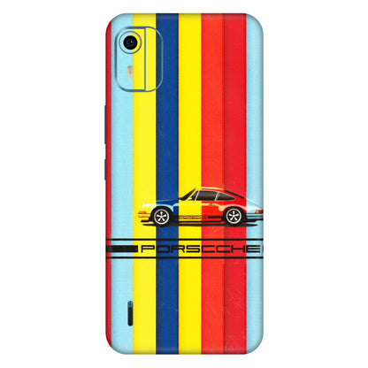 HMD NOKIA Phone Skins (All Models) - Multicolour Porche - 3D Embossed Finish (L-39) HMD Nokia C12 Pro