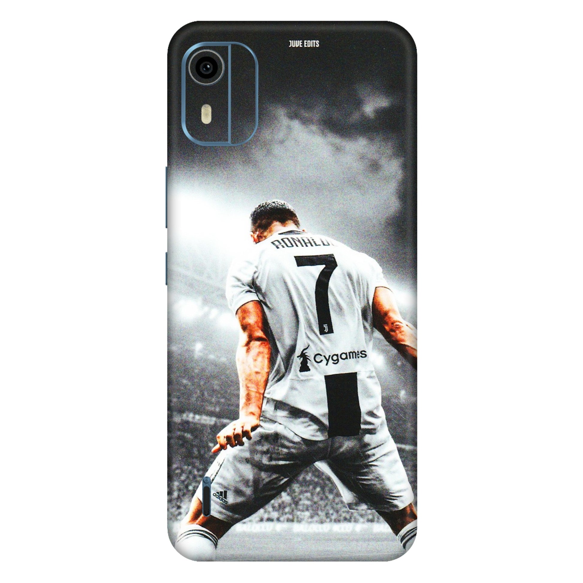 HMD NOKIA Phone Skins (All Models) - Ronaldo CR7 Crazy - 3D Embossed Finish (L-44) HMD Nokia C12 Pro