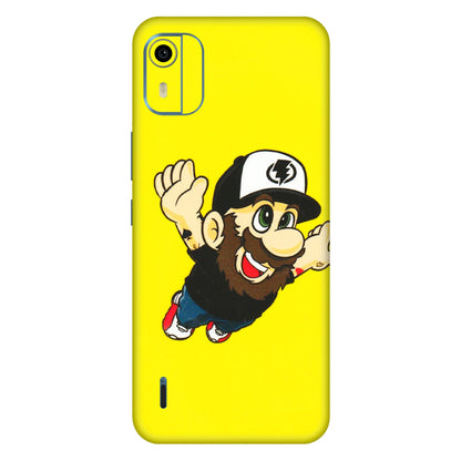 HMD NOKIA Phone Skins (All Models) - Flying Beardo - 3D Embossed Finish (L-60) HMD Nokia C12 Pro