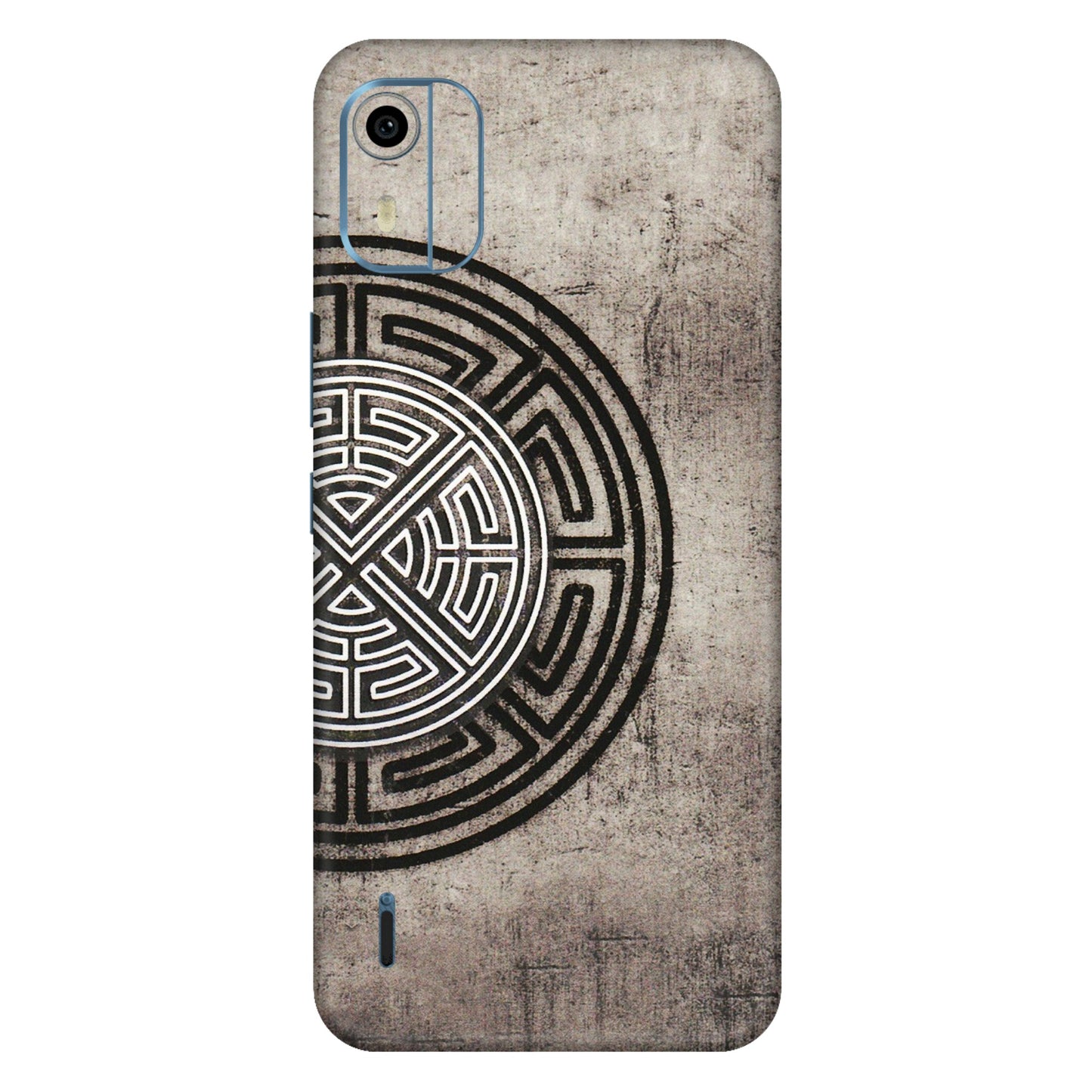 HMD NOKIA Phone Skins (All Models) - Mysterious Circular Design - 3D Embossed Finish (L-63) HMD Nokia C12 Pro