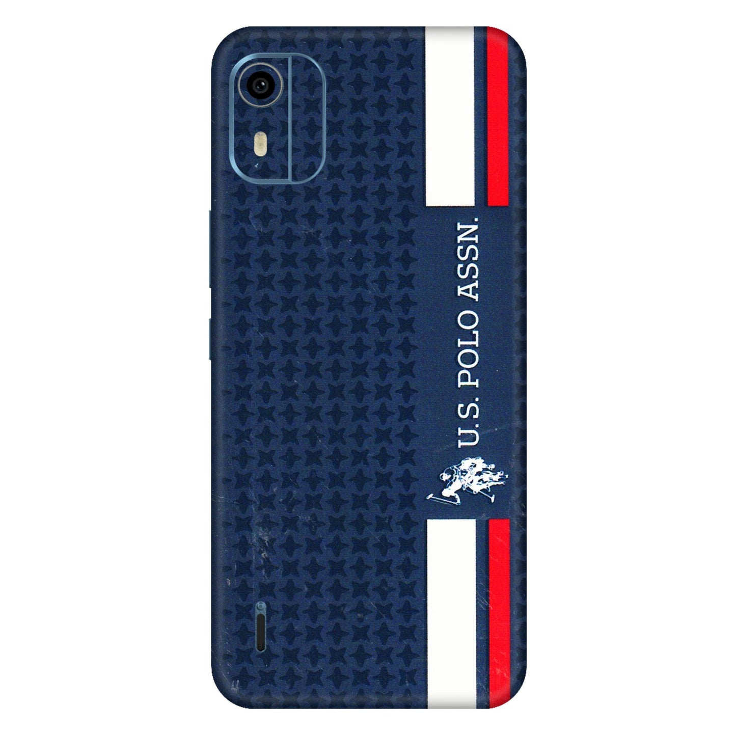 HMD NOKIA Phone Skins (All Models) - US POLO Designer Brand - 3D Embossed Finish (L-65) HMD Nokia C12 Pro