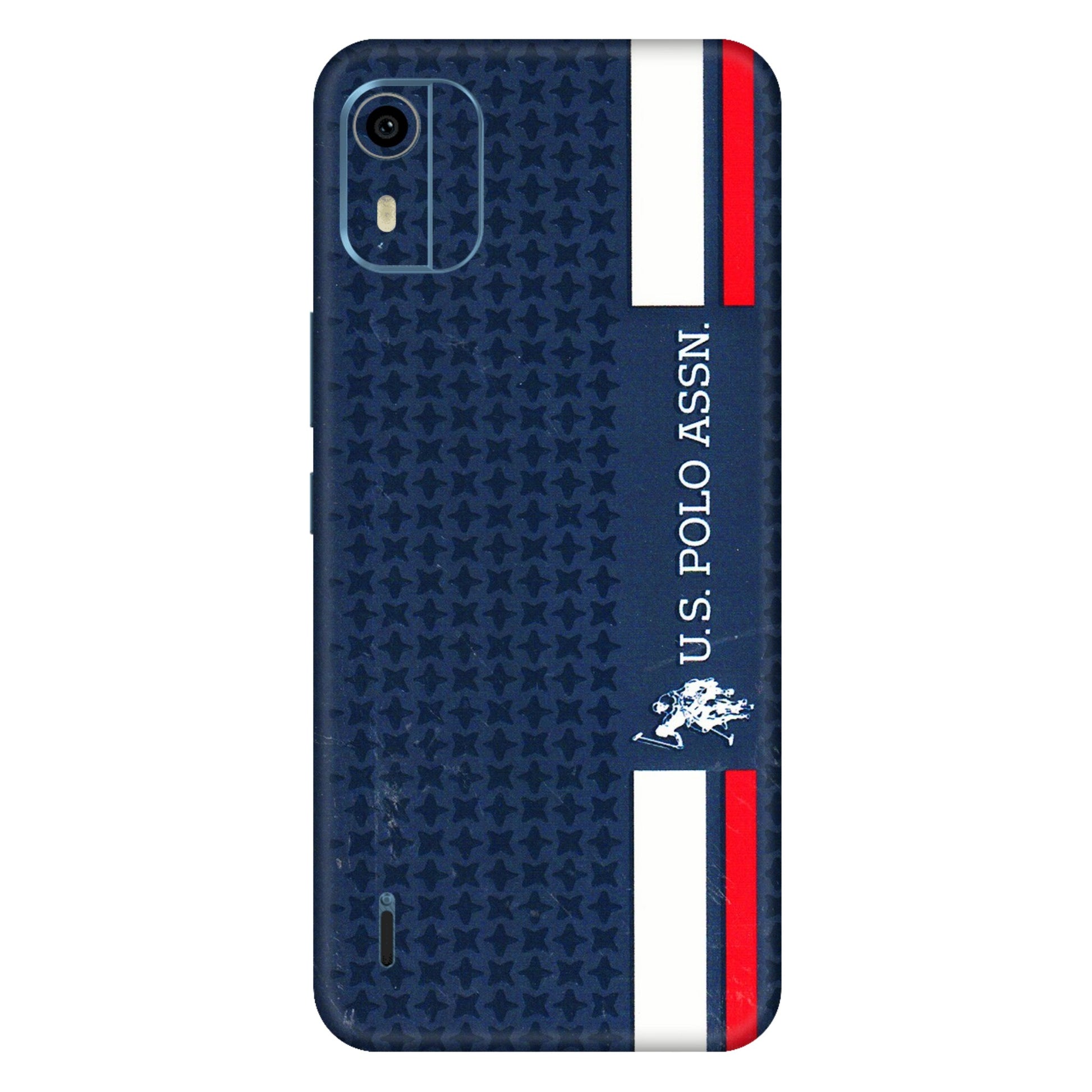 HMD NOKIA Phone Skins (All Models) - US POLO Designer Brand - 3D Embossed Finish (L-65) HMD Nokia C12 Pro