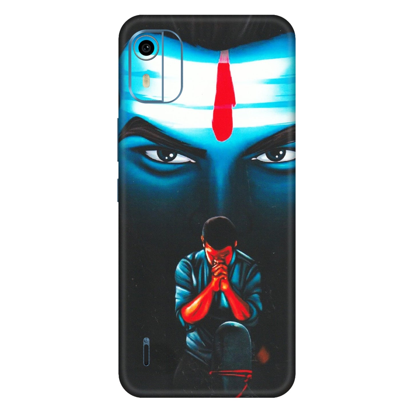 HMD NOKIA Phone Skins (All Models) - Mahakal Bhakt - Matte Finish (M-112) HMD Nokia C12 Pro