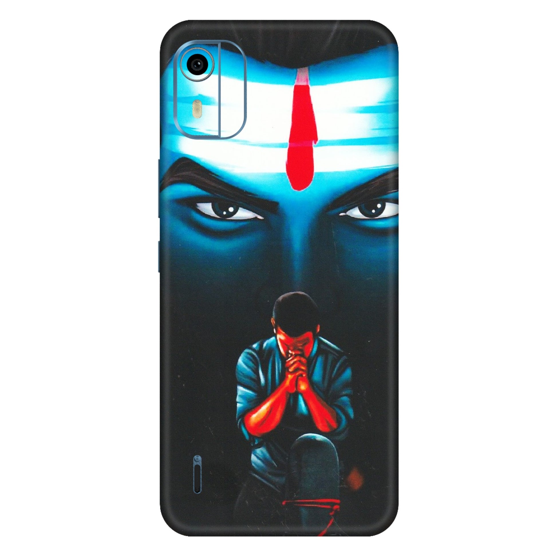 HMD NOKIA Phone Skins (All Models) - Mahakal Bhakt - Matte Finish (M-112) HMD Nokia C12 Pro