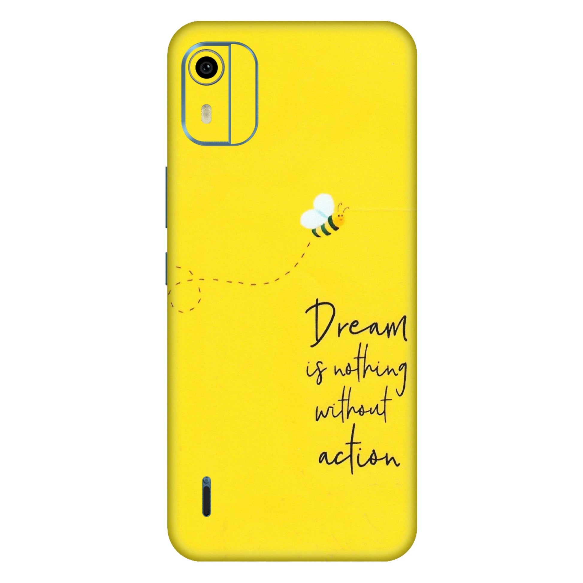 HMD NOKIA Phone Skins (All Models) - Dream Is Nothing Without Action - Matte Finish (M-138) HMD Nokia C12 Pro