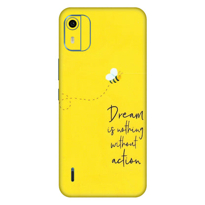 HMD NOKIA Phone Skins (All Models) - Dream Is Nothing Without Action - Matte Finish (M-138) HMD Nokia C12 Pro