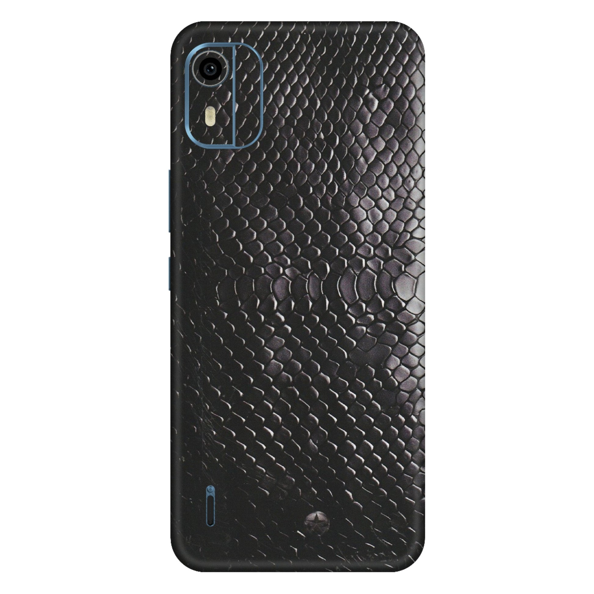 HMD NOKIA Phone Skins (All Models) - Black Snack Leather - Matte Finish (M-147) HMD Nokia C12 Pro