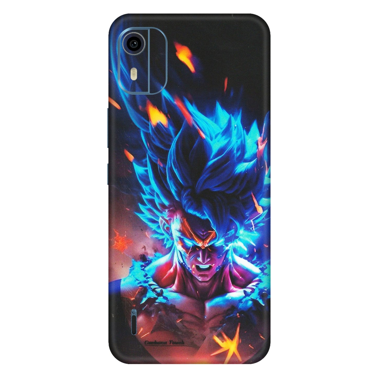 HMD NOKIA Phone Skins (All Models) - Angry Goku Dragon Ball Anime - Matte Finish (M-150) HMD Nokia C12 Pro